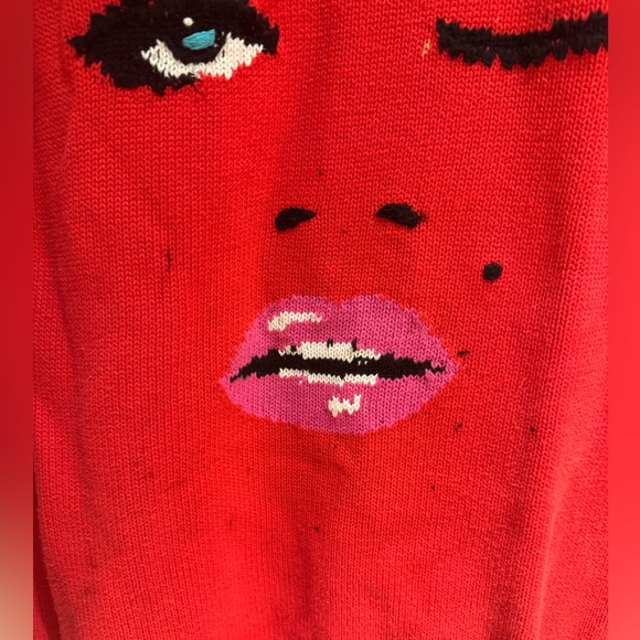 Vintage Betsey Johnson red sweatshirt - Picture 2 of 3